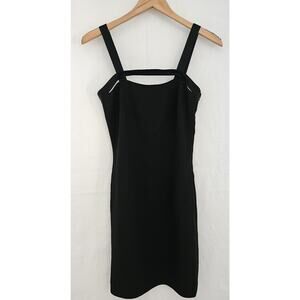 Cache Dress Womens Size 2 Little Black Sleeveless Cutout Mini Dress Cocktail